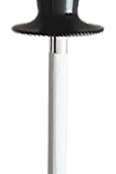 AccuSharp 032C Sharpening Steel  9" Black Overmolded Rubber Handle Steel