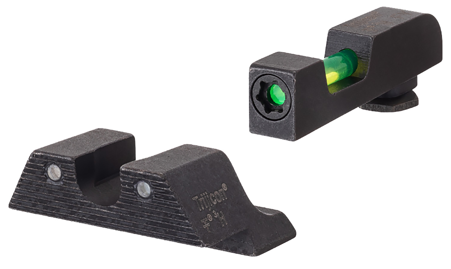 Trijicon 601106 DI Night Sight Set Green Tritium/Fiber Optic/Black Outline Front, Green Tritium Rear, Black Frame, Fits Glock 42/43/43X/48 Excludes MOS 3 Trijicon 601106 DI Night Sight Set Green Tritium/Fiber Optic/Black Outline Front, Green Tritium Rear, Black Frame, Fits Glock 42/43/43X/48 Excludes MOS