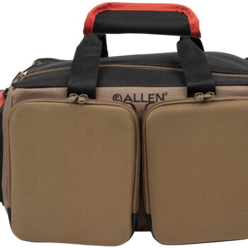 Allen 8305 Eliminator Rangemaster Tan Range Bag w/Pistol Rug, Multiple Exterior Pockets,  Rigid Bottom w/Feet For Stability