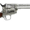 Taylors & Company 555160 1873 Cattleman Uberti 45 Colt (Long Colt) 6 Shot 4.75" White Engraved Round Barrel, Cylinder & Steel Frame, Black Polymer Navy Grip, Exposed Hammer 1 134580