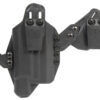Blackhawk 416702BK Stache IWB Size 02 Black Polymer Belt Clip Compatible w/Glock 19/23/32/45 Belt 1.50" Wide Ambidextrous 1 134619
