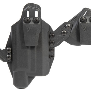 Blackhawk 416702BK Stache  IWB Size 02 Black Polymer Belt Clip Compatible w/Glock 19/23/32/45 Belt 1.50" Wide Ambidextrous