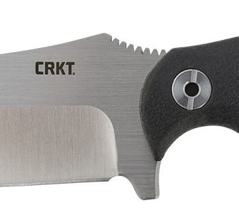 CRKT 2866 Catchall  5.51" Fixed Sheepsfoot Plain Brushed Satin 8Cr13MoV SS Blade/Black GRN w/Rubber Overlay Handle Includes Sheath