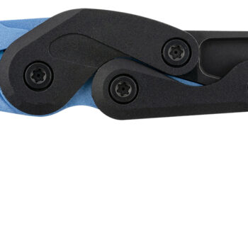 CRKT 4041B Provoke  2.47" Folding Hawkbill Plain Black Stonewashed 4116 Stainless Steel Blade/Blue Metallic Grivory Handle