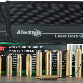 AimShot  Master Kit  Multi-Caliber Bore Sight with Green 532nM Laser & Uses 2 AAA Batteries for Rifles (Batteries Not Included)