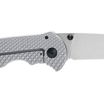 S.O.G SOG14180157 Flash FL 3.40" Folding Drop Point Plain Satin 4116 Stainless Steel Blade/Silver Stainless Steel Handle Includes Pocket Clip