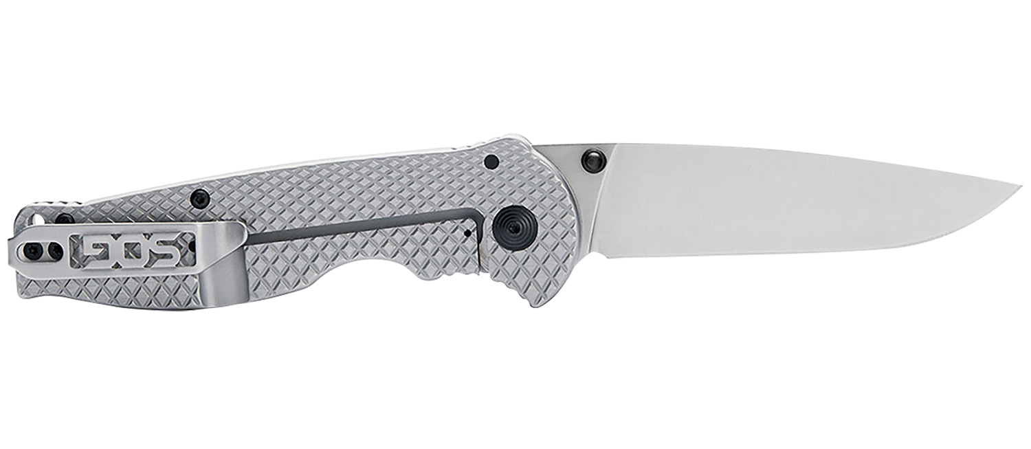 S.O.G SOG14180157 Flash FL 3.40" Folding Drop Point Plain Satin 4116 Stainless Steel Blade/Silver Stainless Steel Handle Includes Pocket Clip 3 S.O.G SOG14180157 Flash FL 3.40" Folding Drop Point Plain Satin 4116 Stainless Steel Blade/Silver Stainless Steel Handle Includes Pocket Clip
