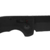 S.O.G SOG-15-38-09 SOG-TAC Auto Compact 2.94" Folding Tanto Plain Black TiNi Cryo D2 Steel Blade Black Micro-Textured Anodized Aluminum Handle Includes Pocket Clip 1 144956