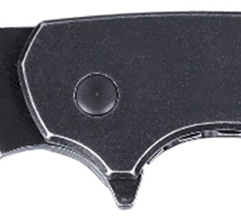 CRKT 5315KS Pilar  Large 2.67" Folding Plain Black Stonewashed 8Cr13MoV SS Blade/Black Stainless Steel Handle Includes Pocket Clip