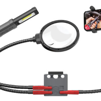 Real Avid AVMVACC Smart Mount  Quick-Connect, Includes Magnifying Glass, 180 Lumen Work Light, Cell Phone Holder
