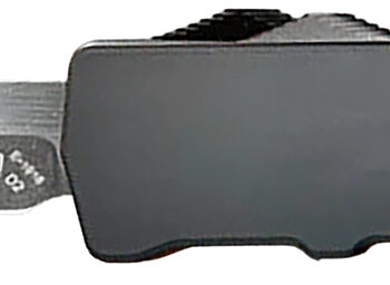 Templar Knife XSBR221 Premium LW Excalibur Small 3" OTF Tanto Plain Black Oxide Stonewashed D2 Steel Blade, 4.50" Black Aluminum Handle