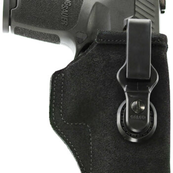 Galco TUC890B Tuck-N-Go 2.0 IWB Black Leather UniClip/Stealth Clip Fits Ruger Max-9 Ambidextrous