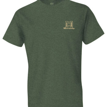Hornady Gear 31433 Hornady T-Shirt Logo Stamp Military Green Short Sleeve Large