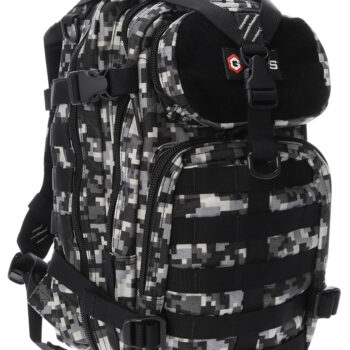 GPS Bags T1611BOBGD Bugout Bag Tactical Gray Digital 600D Polyester 2 Handguns