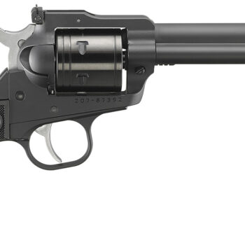Ruger 2032 Super Wrangler  22  LR/22 WMR 6 Shot 5.50" Black Cerakote Steel Barrel & Frame, Black Cylinder, Black Checkered Polymer Grip, Transfer Bar Safety, Exposed Hammer