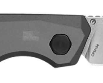 Kershaw 7551 Launch 18 Automatic 2.79" Folding Spear Point Plain Stonewashed CPM 154 SS Blade, Gray Anodized w/Black Oxide Hardware Aluminum Handle, Includes Pocket Clip