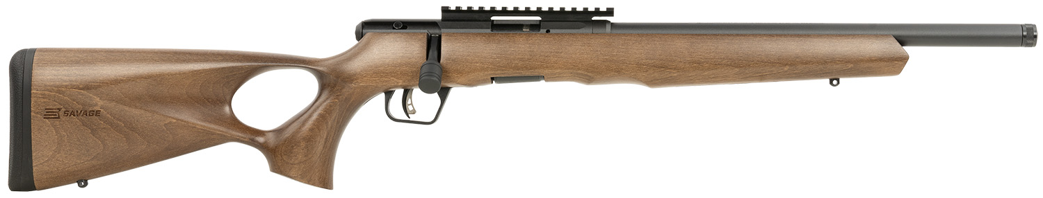 Savage Arms 70217 B Series Timber 22 LR 10+1 18" Matte Black Threaded Barrel, Matte Black Picatinny Rail Carbon Steel Receiver, Woodgrain Fixed Thumbhole Stock 3 Savage Arms 70217 B Series Timber 22 LR 10+1 18" Matte Black Threaded Barrel, Matte Black Picatinny Rail Carbon Steel Receiver, Woodgrain Fixed Thumbhole Stock
