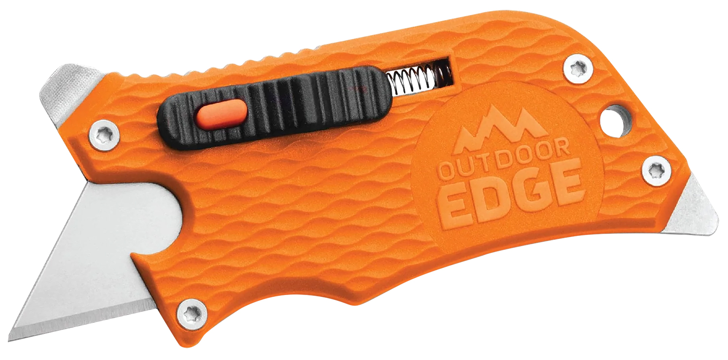 Outdoor Edge SWB10C SlideWinder 3.50" Long, Plain Utility Blade, Orange GNR/SS Handle, Screwdriver, Bottle Opener 3 Outdoor Edge SWB10C SlideWinder 3.50" Long, Plain Utility Blade, Orange GNR/SS Handle, Screwdriver, Bottle Opener