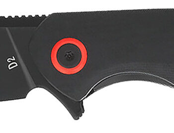 CobraTec Knives CTRATHBLK Rath  EDC 3.50" Folding Plain Black D2 Steel Blade, 4.50" Black G10 Handle