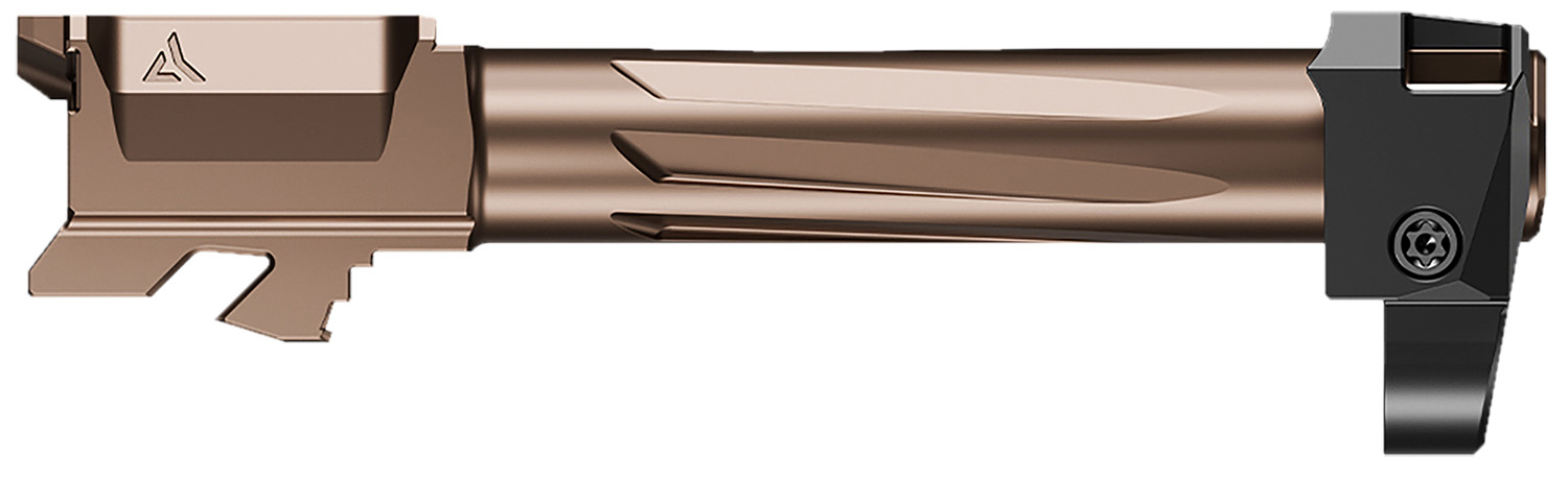 Radian Weapons R0832 Ramjet & Afterburner Combo 9mm Luger Compatible w/Glock 19 Gen5, Bronze Stainless Steel 3 Radian Weapons R0832 Ramjet & Afterburner Combo 9mm Luger Compatible w/Glock 19 Gen5, Bronze Stainless Steel