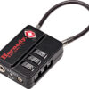 Hornady 96023 Flex Micro TSA Lock Open w/ Combination Black Aluminum 1 172237