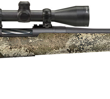 Mossberg 28257 Patriot Super Bantam w/Optic 350 Legend 4+1 22" Matte Blued Fluted Threaded Barrel, Matte Blued Drilled & Tapped Receiver, Adj LOP TrueTimber Strata Synthetic Stock, 3-9x40mm Duplex