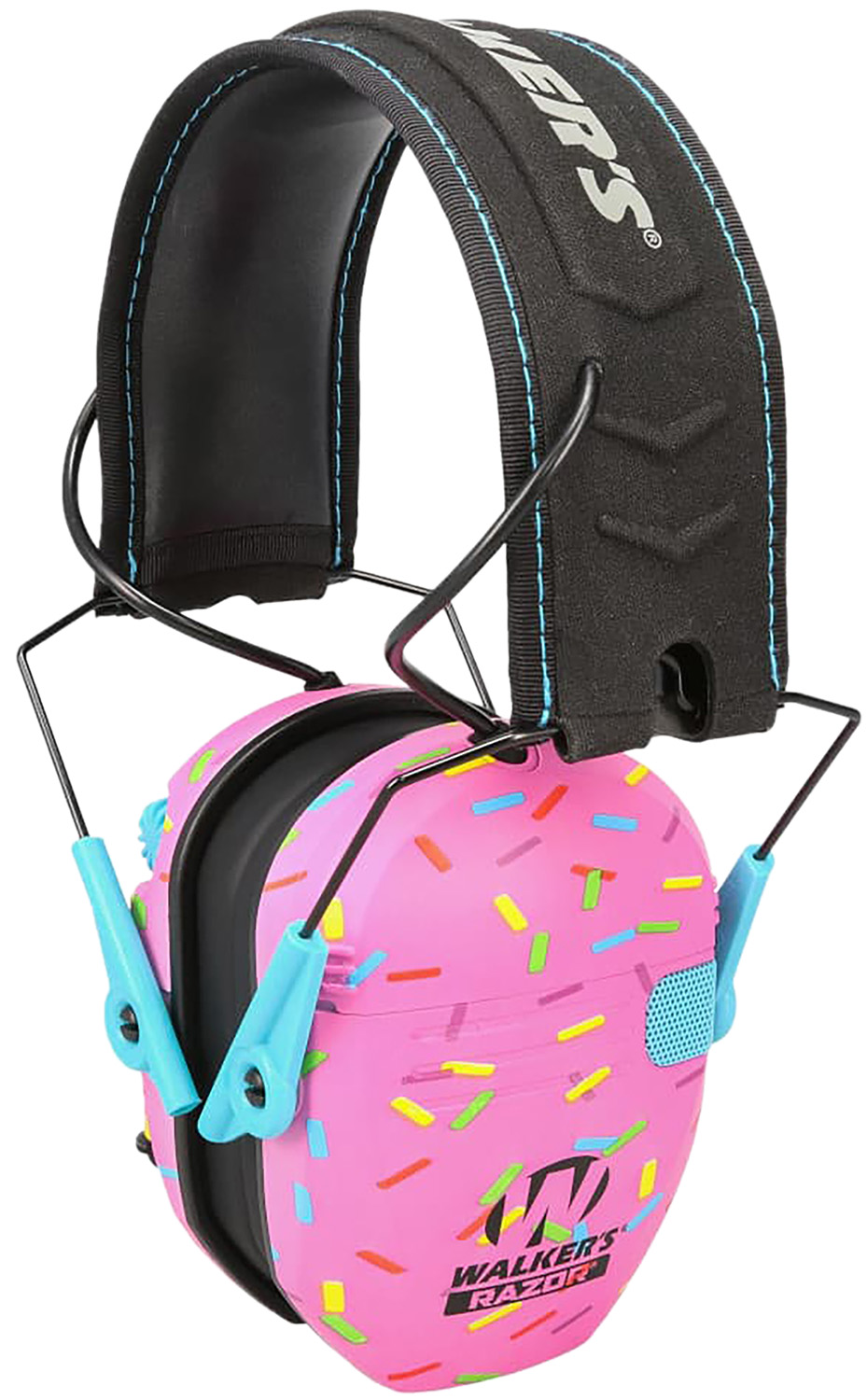 Walker's GWPRSEMSPRNKP Razor Slim Electronic Muff 23 dB Over the Head Pink Sprinkles 3 Walker's GWPRSEMSPRNKP Razor Slim Electronic Muff 23 dB Over the Head Pink Sprinkles