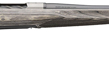 Browning 036092226 X-Bolt 2 Hunter Full Size 30-06 Springfield 4+1 22" Matte Blued Threaded Sporter Barrel, Drilled & Tapped Stainless Steel Receiver, Fixed Gray Laminate Stock, Radial Muzzle Brake
