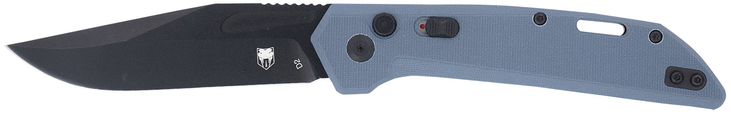 CobraTec Knives CTNAJSLGRY Naja 3.50" Folding Plain Black Powder Coated D2 Steel Blade, 4.75" Slate Gray G10 Scales Handle 3 CobraTec Knives CTNAJSLGRY Naja 3.50" Folding Plain Black Powder Coated D2 Steel Blade, 4.75" Slate Gray G10 Scales Handle