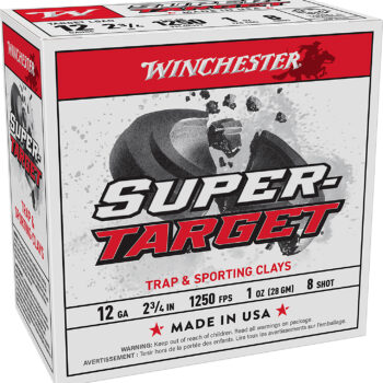 Winchester Ammo TRGT12508 Super-Target  12Gauge 2.75" 1oz 8Shot 25 Per Box/10 Case