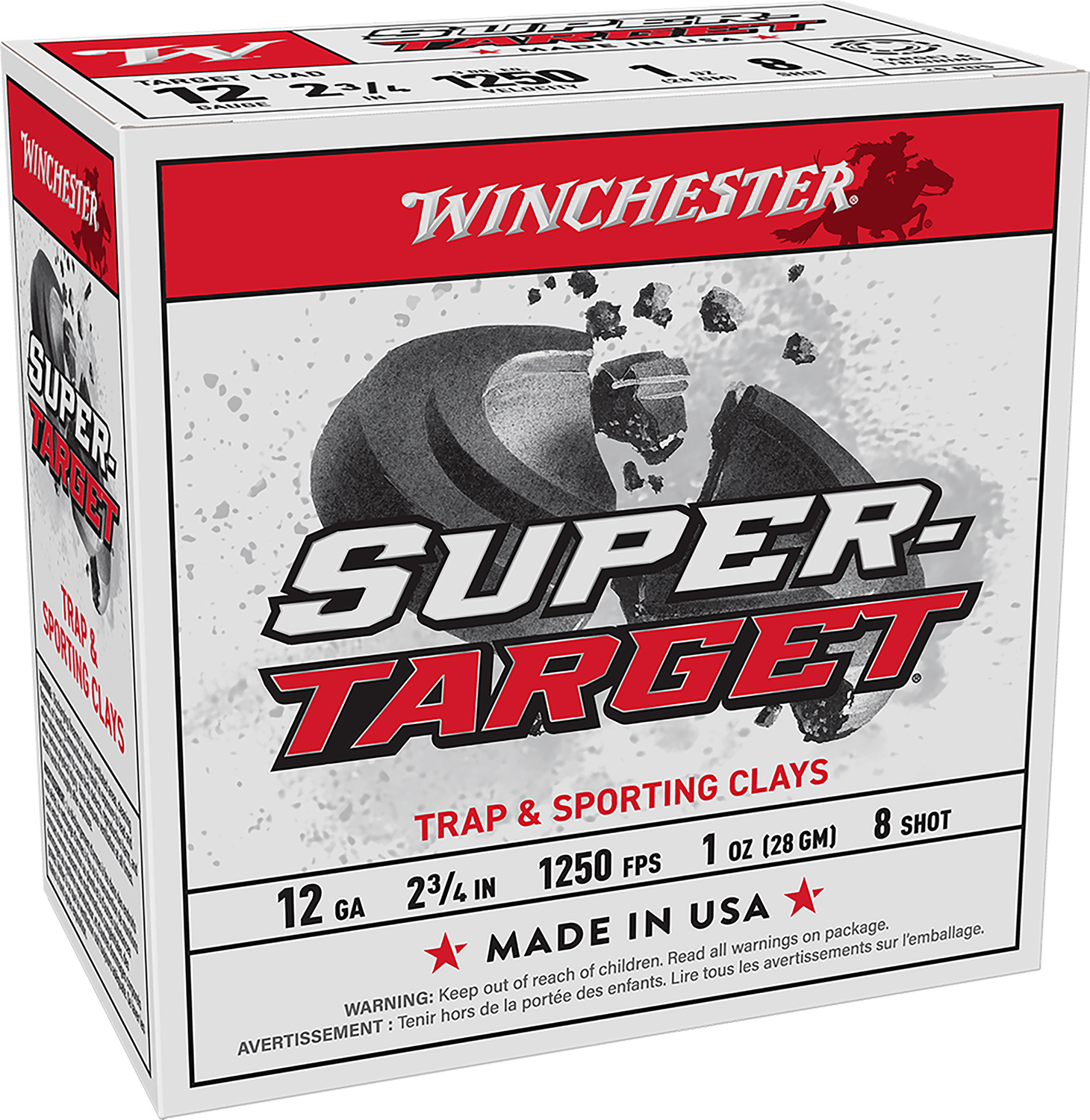 Winchester Ammo TRGT12508 Super-Target 12Gauge 2.75" 1oz 8Shot 25 Per Box/10 Case 3 Winchester Ammo TRGT12508 Super-Target 12Gauge 2.75" 1oz 8Shot 25 Per Box/10 Case