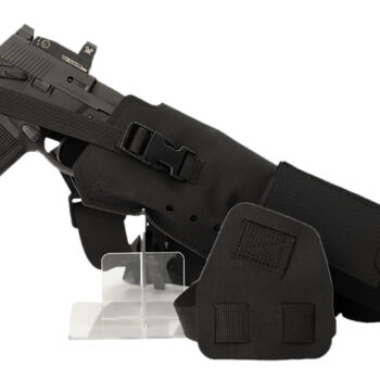 Cole-tac VWX101 Varmint Wrangler XL Pistol Holder Chest Black Right Hand