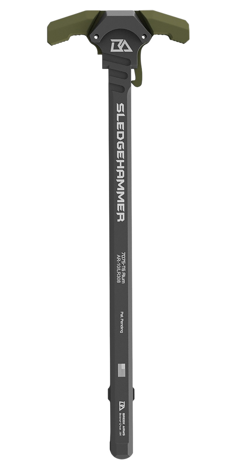Breek Arms BRK6010RGREEN Sledgehammer Charging Handle AR-10/LR-308 OD Green Aluminum 3 Breek Arms BRK6010RGREEN Sledgehammer Charging Handle AR-10/LR-308 OD Green Aluminum