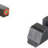 AmeriGlo GL433 Protector Sight Set for Glock Green Tritium Orange Outline Front Sight-Black Serrated Rear Sight 1 2130