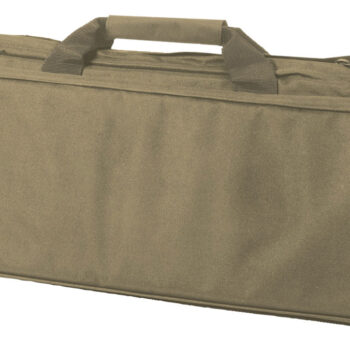 US PeaceKeeper P40036 RAT Case Water Resistant Tan 600D Polyester w/ Padding Adjustable Straps Air Vents & Front Pocket w/ Triple Mag Pouch