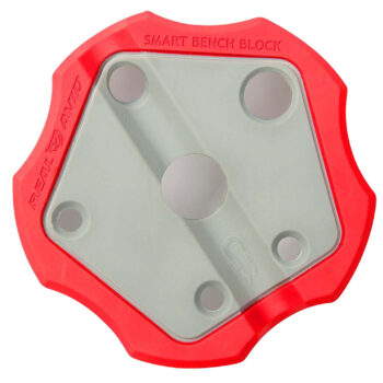 Real Avid AVSBBLK Smart Bench Block Red/Silver Handgun 1911