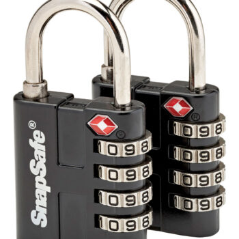 SnapSafe 76020 TSA Lock Resettable Open With Combination Metal 2 Per Pkg