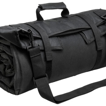 NcStar CVSHMR2957B Roll Up Shooting Mat  Black PVC 69"L x 35" H