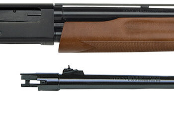 Mossberg 54188 500 Bantam Combo Youth 20 Gauge Pump 3" 5+1 Blued 22" Vent Rib/24" Fully-Rifled Barrels, Blued Steel Receiver, Fixed Wood Stock, Right Hand, Accu-Set Full Rifled Bore Choke