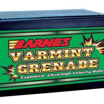 Barnes Bullets 30171 Varmint Grenade Ultra High Velocity 22Cal 36gr Flat Base Hollow Point 100/Box