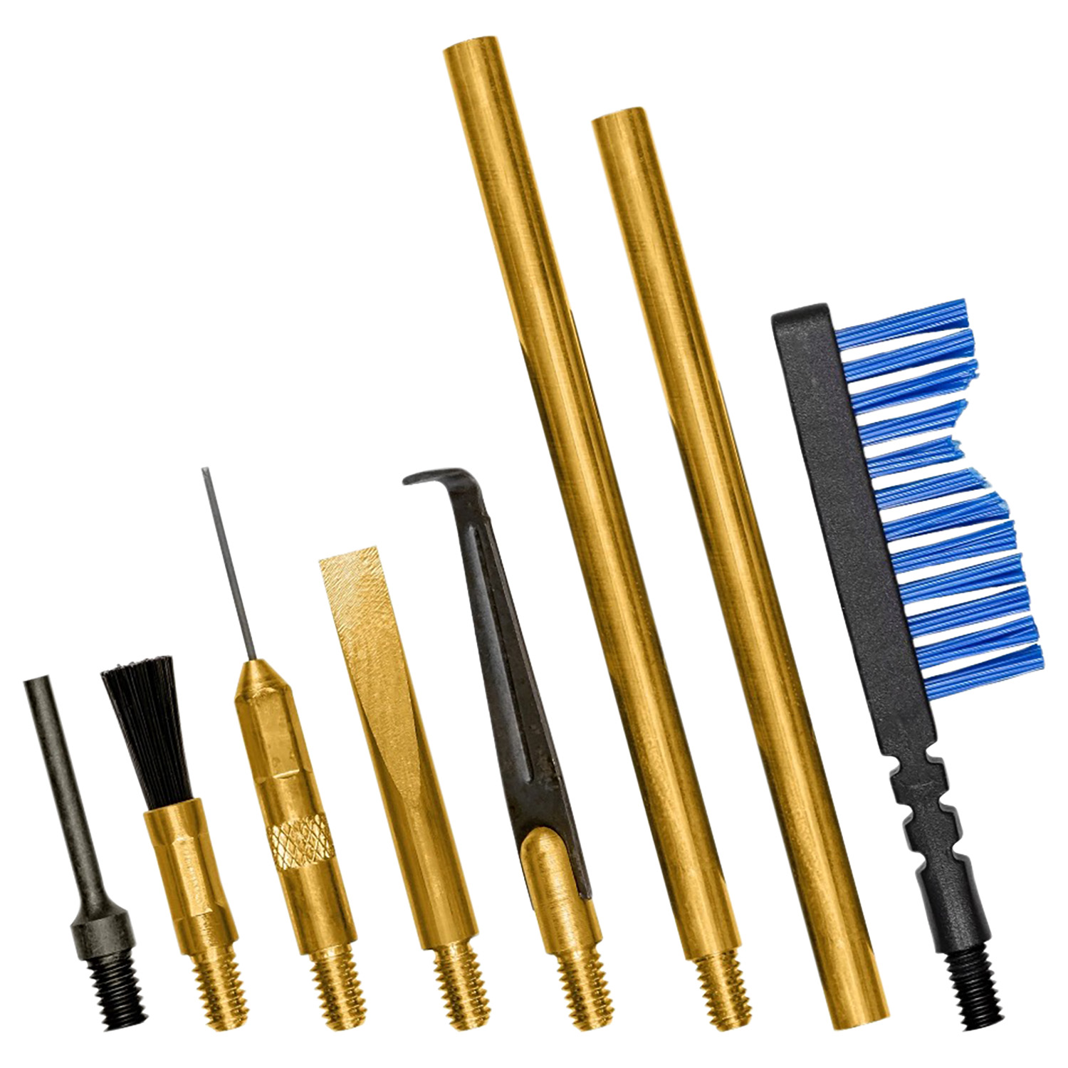 Otis FG932 Brass Scraper Tool Set MSR/AR Multi-Caliber Pieces Brass Nylon Bristles 3 Otis FG932 Brass Scraper Tool Set MSR/AR Multi-Caliber Pieces Brass Nylon Bristles