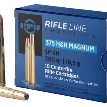 PPU PP375S Standard Rifle  375H&HMag 300gr Soft Point Round Nose 10 Per Box/20 Case