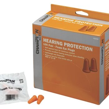 Champion Targets 40959 Molded Ear Plugs  32 dB In The Ear Contouring Orange Foam 100 Pair