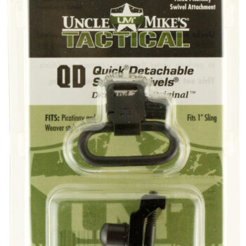 Uncle Mike's 14050 Super Swivel  Quick Detach w/Fixed Picatinny Swivel Attachment Blued 1" Loop