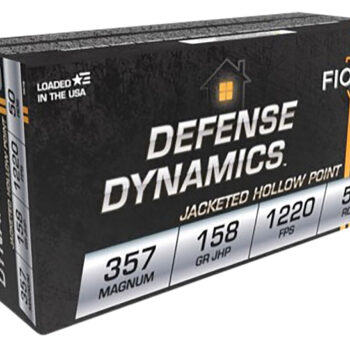 Fiocchi 357B Defense Dynamics  357Mag 158gr Jacketed Hollow Point 50 Per Box/20 Case