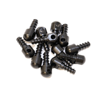 GrovTec US Inc GTHM60 Wood Screw  Swivel Studs 0.5" 12-Pack Black