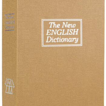 Bulldog BD1182 Deluxe Diversion Book Safe Combination Entry Brown Steel Holds 1 Handgun 7.75" L x 10.50" W x 2.50" D