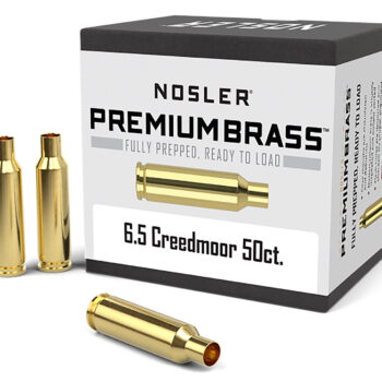 Nosler 44824 Premium Brass Unprimed Cases 6.5Creedmoor Rifle Brass 50/Box