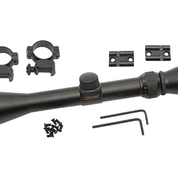 Traditions A1171 Muzzleloader Scope Pack 3-9x 40mm Duplex Reticle Matte Black Includes Medium Rings & 2 Piece Base