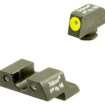 Trijicon 600784 HD Night Sights  Green/Tritium Yellow Outline Front Sight-Green Tritium Black Outline Rear Sight Glock 42/43 Small Frame